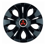 Cumpara ieftin Set 4 Capace Roti Top Negru R14, Compatibil Cu Mitsubishi, Autohelix MSA