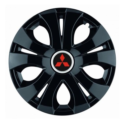 Set 4 Capace Roti Top Negru R15, Compatibil Cu Mitsubishi foto