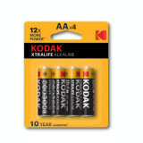 Kodak XTRALIFE LR6 / AA / R6 / MN 1500 baterii de 1.5V alcaline - Blister cu 4 bucati Conținutul pachetului 1x Blister
