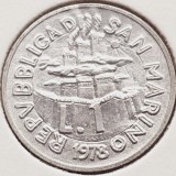 2738 San Marino 1 Lire 1978 Work Life &ndash; Umbrella Maker km 76, Europa