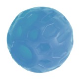 Jucarie din cauciuc eco pentru caini, forma de Minge cu gaura, 4 CM, albastru