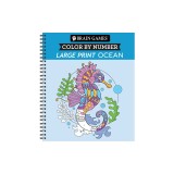 Brain Games - Color by Number - Large Print: Ocean