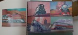 SUA-Transport,locomotive ,trenuri- set ilustrate francate cu timbrele de pe imagine-necirculate MNH (T4)