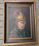 Superbă lucrare in ulei semnată &icirc;ncadrată &icirc;ntr-o ramă din lemn masiv