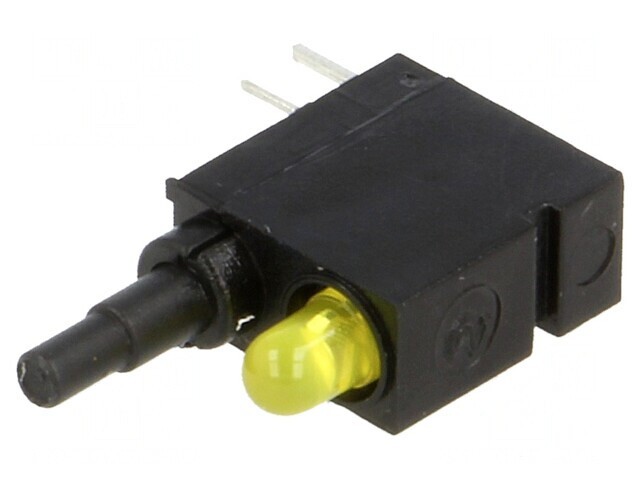 Comutator apăsare galben SPDT 0,5A/60VAC