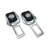 Centura falsa, Anulator / Blocator Sunet Centura Piele Chrome Mercedes Set 2 buc