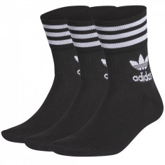 ?osete adidas Mid Cut Crew Socks 3 Pairs GD3576 negru foto