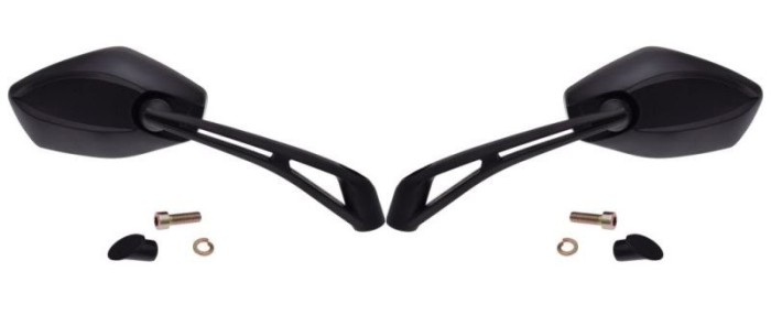 Set 2 oglinzi moto/atv/scuter, filet M8, culoare negru Cod Produs: MX_NEW LM0003