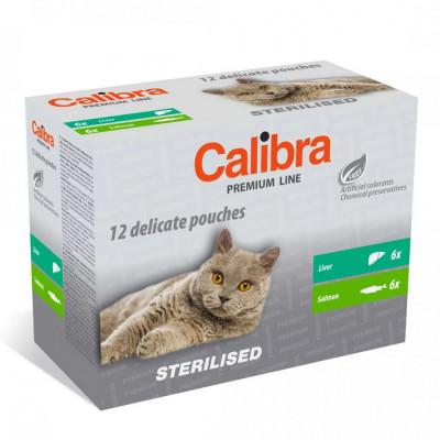 Calibra Cat Premium Steril. multipack 12 x 100 g foto