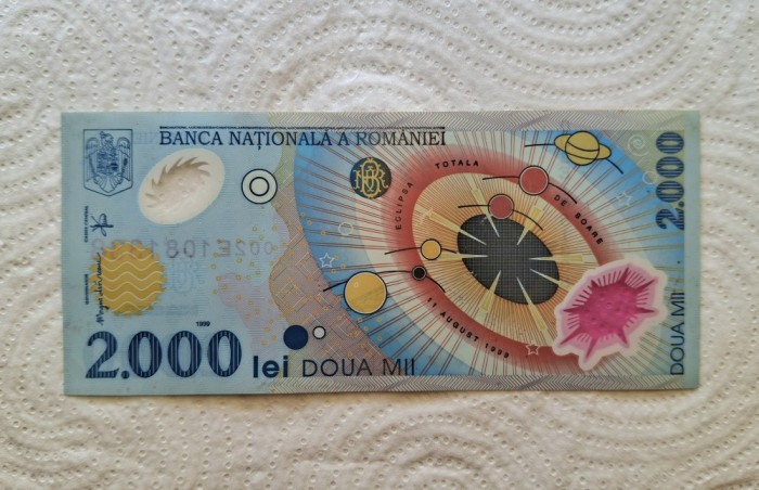 Bancnota de 2000 lei din 1999