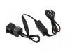 Priza Moto USB Dubla 5V/2.1A &amp; 1A, Cablu 1.5m, Montare Ghidon/Oglinda, ABS, Buton ON/OFF, Alimentare GPS, Tableta, Telefon