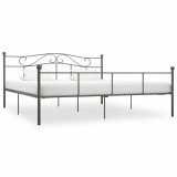Cumpara ieftin Cadru de pat, gri, 180 x 200 cm, metal