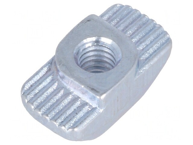 Piuliță oțel pentru profile 8mm cu cuplu crescător