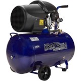 Compresor de aer cu 2 pistoane, pe ulei, capacitate rezervor 100 litri, 3 Kw, presiune maxima 10 bari, debit 530 l/min, Kraft