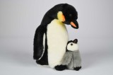 Jucarie Pinguin Imperial cu pui 26cm nat geo