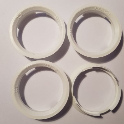 Set inele de centrare ghidaj jante noi 63.4-58.1 mm Alfa Romeo, Fiat foto