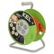 Prelungitor alimentare 3x1mm2 KEL, bobinat, 4 prize PVC portocalie