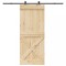 Ușă glisantă cu set de feronerie 95x210 cm, lemn masiv de pin