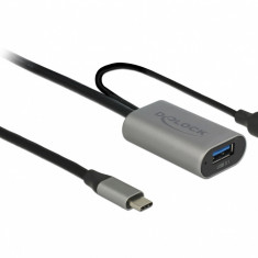 Cablu activ USB 3.1-C Gen 1 la USB-A T-M 5m Negru, Delock 85391