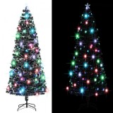 Brad de Crăciun artificial cu suport/LED, 240 cm, 380 ramuri, vidaXL
