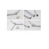 Conector pentru LED tub tip T5 Drept/ V/L/Y/T/ Cod: CON-HEX Automotive TrustedCars, Oem