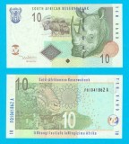 Africa de Sud (p#128) 10 Rand 2005 UNC &#039;Rinocer alb&#039; serie: FQ1041862A