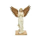 Cumpara ieftin Figurina - Glitter Angel - White-Gold | Kaemingk