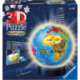 Cumpara ieftin Puzzle 3D Luminos Glob Pamantesc, 72 Piese, Ravensburger