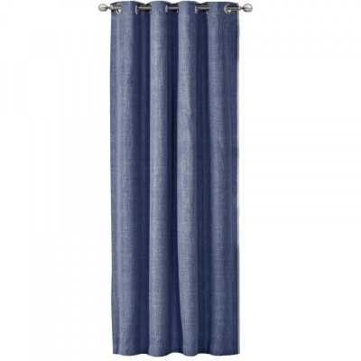 Draperie Elfie Opac cu inele Jemidi, 140 x 245 cm, Albastru, Poliester, 55279.04.01 foto
