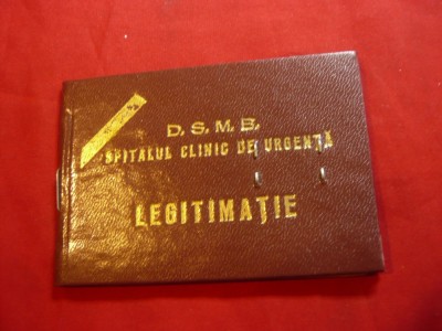 Legitimatie la Spitalul Clinic de Urgenta DSMB 1994 foto