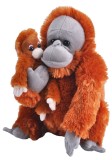 Wild Republic Urangutan Mama si Pui Plus, 33cm, Jucarie Realista, Plus Moale, Cadou Copii, Animale Salbatice