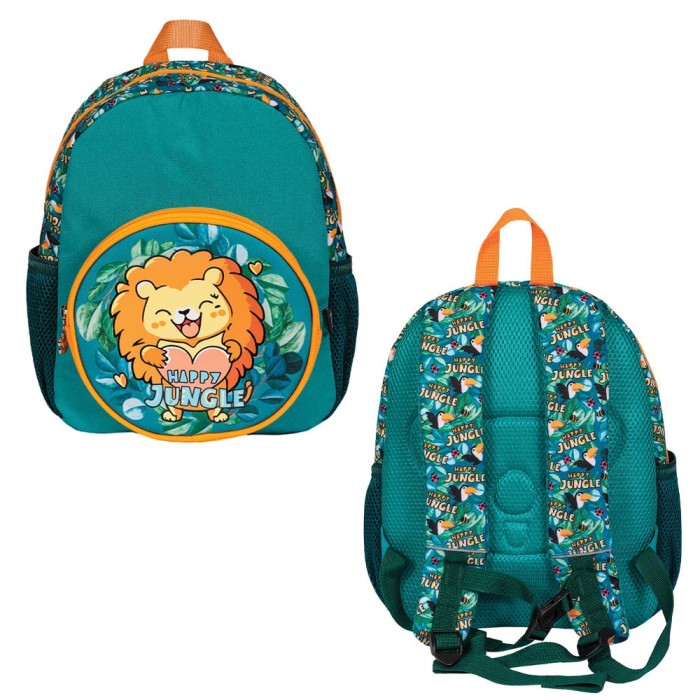 Ghiozdan gradinita HAPPY JUNGLE, 31x24x9 cm &ndash; S-COOL