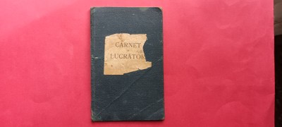 Bucuresti Bukarest Carnet de lucrator zidar sobar 1904 foto