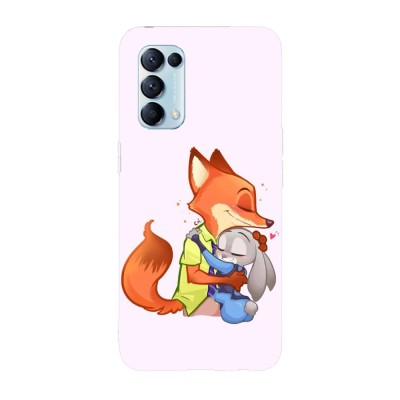 Husa compatibila cu Oppo A54s, Viceversa, model Couple from Zootopia, Silicon, TPU foto
