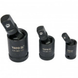 Set 3 adaptoare de impact Yato YT-10643, 1/4, 3/8, &frac12;, Crom Molibden