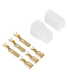 Cupla 3 contacte cu protectie papuc auto 3x tata+mama 6.3mm, Oem