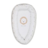 Suport de dormit Babynest 2in1 bara protectie patut Premium Bumbac, Nairobi Mustard 95x65x18 cm