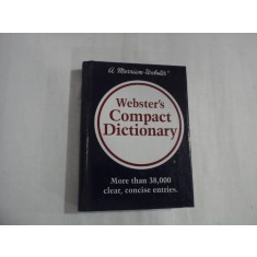 Webster's Compact DICTIONARY - a Merriam-Webster
