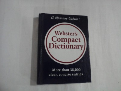 Webster&amp;#039;s Compact DICTIONARY - a Merriam-Webster foto