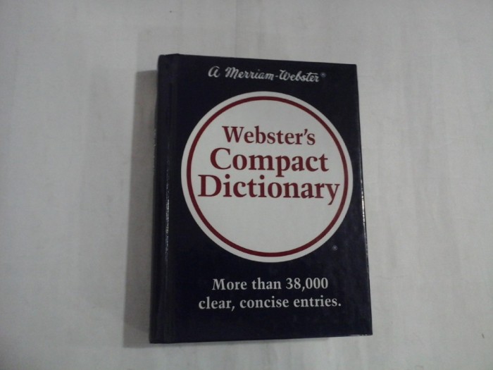 Webster's Compact DICTIONARY - a Merriam-Webster