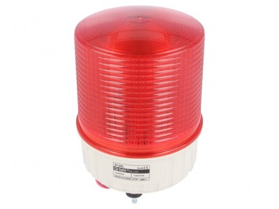 Semnalizator Luminos Lumină Continuă și Intermitentă 24V Roșu foto