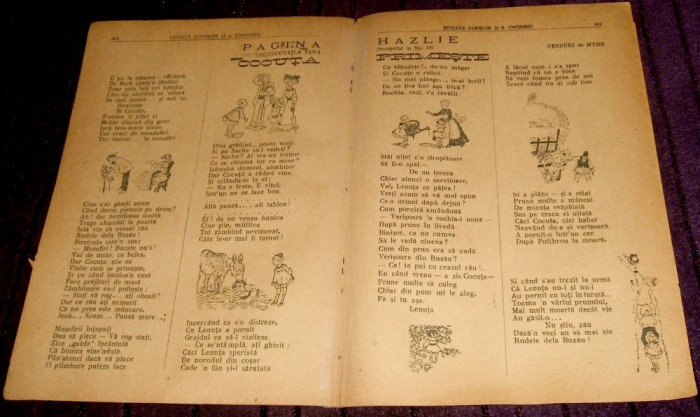 Revista copiilor si tinerimei Nr 29/1920, BD benzi desenate romanesti Iordache