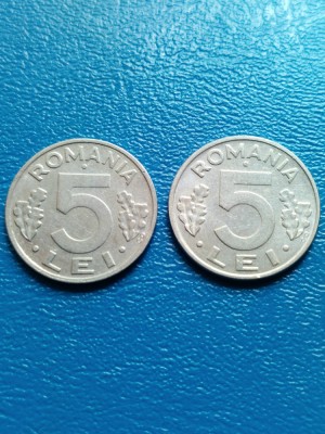 Moneda Romania 5 lei -1992,1993 foto