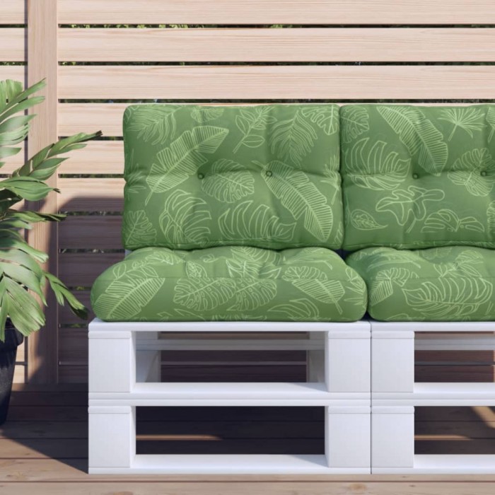 vidaXL Pernă de paleți, model frunze, 50x40x12 cm, textil 360554