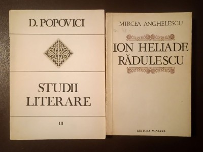 Mircea Anghelescu - Ion Heliade Rădulescu + D. Popovici - Studii literare III: Ideologia literară a lui I. Heliade Rădulescu foto