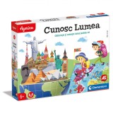 Joc de Societate Educativ, Clementoni, Cunosc Lumea, 6+ Ani, Multicolor
