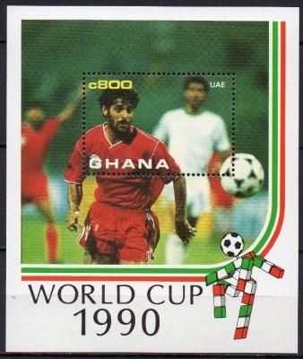 GHANA 1990 FOTBAL CAMPIONATUL MONDIAL DIN ITALIA foto