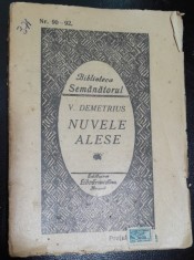 Nuvele alese - V. Demetrius foto