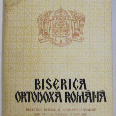 BISERICA ORTODOXA ROMANA , BULETINUL OFICIAL AL PATRIARHIEI ROMANE , ANUL CV - NR.7-8 , IULIE - AUGUST , 1987