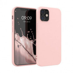 Husa pentru Apple iPhone 12/iPhone 12 Pro, Silicon, Rose Gold, 53938.89